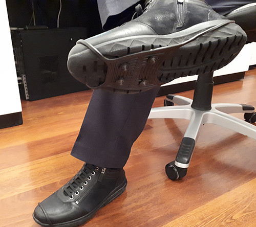 Ice cleats for footwear.