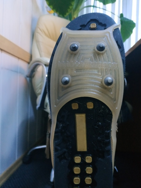 Ice cleats for footwear.