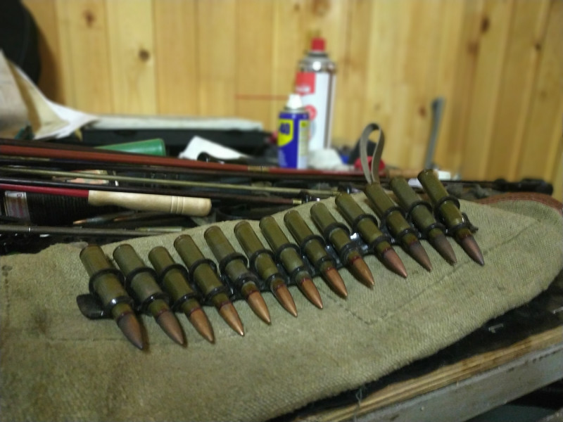 Bandolera para cartuchos estriados (cartuchera)