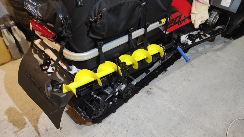 Snowmobile gun holder