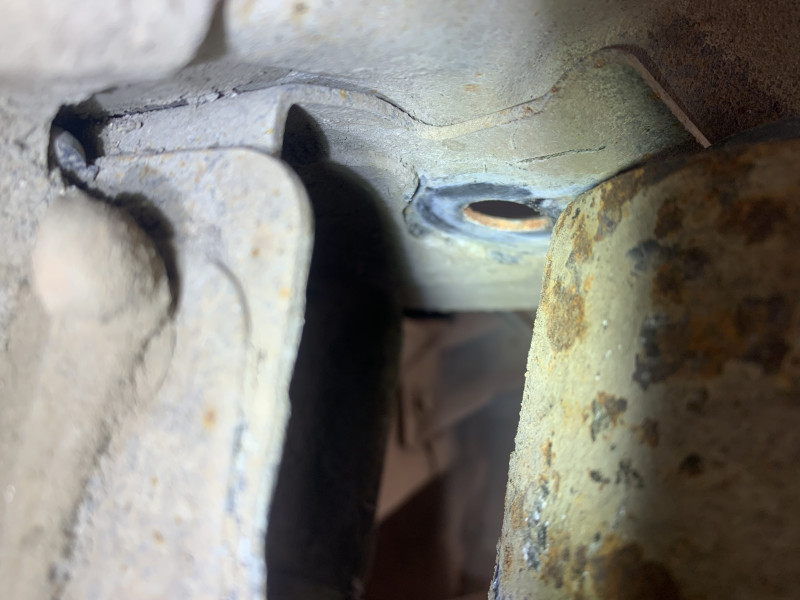 Beam silent block, rear suspension, pressed-in