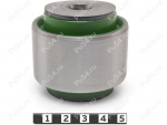 Trailing arm silent block, rear suspension, pressed-in, Código de product 9-06-11941, Poliuretano, PU54/M80/verde, Imagen №1