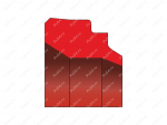 Грязесъемник 22x30x5/8 аналог BECA 467, Código de product 70-02-2676, Poliuretano, PU54/M92/красный, Imagen №1