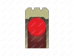 Уплотнение поршня K08-D 34*45*4, Código de product 33-78-361, Poliuretano, PU54/M95/желтый + PU54/M87, Imagen №1