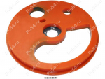 Shotcrete press plate (restoration), Código de product 333-01-872, Poliuretano, PU54/M72/оранжевый, Imagen №1