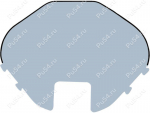 Snowmobile windshield, Rys MP, Código de product 50-44-437Pc, Poliuretano, Imagen №1