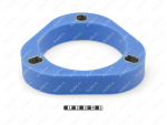 Spring spacer, front suspension (lift +30 mm), Código de product 1-12-0163, Poliuretano, Полипропилен со втулками серый, Imagen №1
