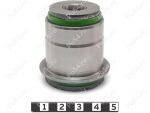 Upper lateral inner silent block, rear suspension, pressed-in, Código de product 22-06-0101, Poliuretano, PU54/M80/verde, Imagen №1