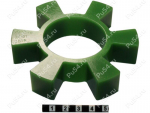 Flexible inserto (araña) para curvada mandíbula acoplamiento D 106 x d 52 x H 22, Código de product 33-01-1019, Poliuretano, PU54i/K80/темно-зеленый, Imagen №1