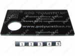 Plastic transparent engraved visit card, Código de product 56-00-010-02, Poliuretano, negro, Imagen №1