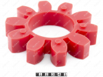 Piñón de acoplamiento elástico 160*80*30 (10 vigas), Código de product 33-01-1154, Poliuretano, PU54/M92/rojo, Imagen №1