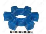 Piñón de acoplamiento elástico 90*40*20 (6 vigas), Código de product 33-01-577, Poliuretano, PU54/M87/azul, Imagen №1