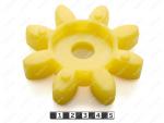 Эластичный элемент муфты ROTEX GS, аналог ROTEX GS 48, Código de product 33-99-9236, Poliuretano, PU54/M95/желтый, Imagen №1