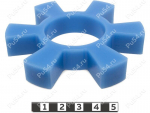 Piñón de acoplamiento elástico 95*42*16, Código de product 33-01-1076, Poliuretano, PU54i/K87/синий, Imagen №1