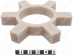 Piñón de acoplamiento elástico 105*52*16, Código de product 33-01-1089, Poliuretano, PU54/M92/красный, Imagen №1