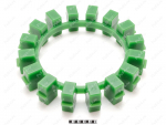POLY-NORM 125 вставка муфты KTR, эластичная, Código de product 33-99-90611, Poliuretano, PU54/M80/зеленый, Imagen №1