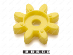 Эластичный элемент муфты ROTEX GS, аналог ROTEX GS 42, Código de product 33-99-9235, Poliuretano, PU54/M95/желтый, Imagen №1