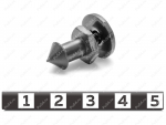 Push-in type clip (with self-tapping screw), Código de product 50-17-439, Poliuretano, Imagen №1
