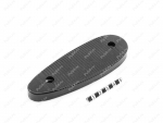 Recoil pad 138*49, 12mm, hole to hole center 91mm, Código de product 42-00-00112, Poliuretano, PU54/M71/negro, Imagen №1