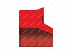 Грязесъёмник 15х18x21,6х3,8 аналог SA 15 WNE WSL 15-21,6-3,8, Código de product 70-02-1640, Poliuretano, PU54/M92/красный, Imagen №1