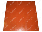Ribbed polyurethane sheet, Código de product 60-00-10005, Poliuretano, PU54/M71/naranja, Imagen №1