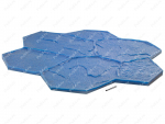 Concrete mould "Mexican stone", Código de product 34-02-007, Poliuretano, PW54/K87/синий, Imagen №1