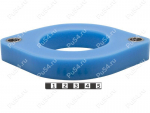 Rear shock absorber strut spacer, 20 mm, Código de product 6-12-0012, Poliuretano, PU54/M87/azul, Imagen №1