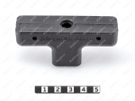La parte central para colocar el recipiente "T-clamp", Código de product 36-00-0022, Poliuretano, PU54/M80/naranja, Imagen №1