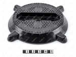 Base de montaje del recipiente, 20 mm de grosor, M10, Código de product 36-00-014, Poliuretano, PU54/M80/negro, Imagen №1