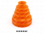 CV-joint dust boot (inner), front suspension, Código de product 1-05-026, Poliuretano, PU54/M71/naranja, Imagen №1