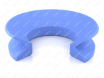 Уплотнение VE-385 376х436х65 VE-ring 385 PU, Código de product 70-08-910142, Poliuretano, PU54/M87/синий, Imagen №1