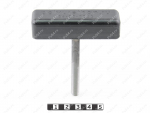 Manija con mariposa en forma de T (M8 tornillo, acero inoxidable), Código de product 36-00-0032, Poliuretano, PU54/M80/negro, Imagen №1