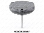 Manija de sujeción triangular (3 lados, M8 tornillo), Código de product 36-00-009, Poliuretano, PU54/M80/negro, Imagen №1