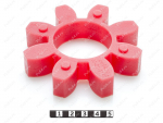 Piñón de acoplamiento elástico 135*68*26 (8 vigas), Código de product 33-01-1153, Poliuretano, PU54/M92/rojo, Imagen №1