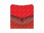 Уплотнение 40x46x2.6/L=3 аналог K83-040 KASTAS статическое, Código de product 70-08-980509, Poliuretano, PU54/M95/желтый, Imagen №1