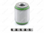 Upper control arm silent block, rear suspension, pressed-in, Código de product 4-06-0251, Poliuretano, PU54/M80/verde, Imagen №1