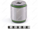 Central lateral arm silent block, rear suspension, hub, pressed-in, Código de product 7-06-1581, Poliuretano, PU54/M80/verde, Imagen №1
