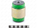 Shock absorber silent block, rear suspension (pressed-in), Código de product 7-06-9011, Poliuretano, PU54/M80/verde, Imagen №1