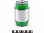 Buje de horquilla pequeño de suspensión trasera, contra el cuerpo, presionado, Código de product 22-06-28391, Poliuretano, PU54/M80/verde, Imagen №1