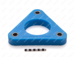 Front shock absorber strut spacer, 20 mm, Código de product 17-12-7292, Poliuretano, Полипропилен без втулок синий, Imagen №1