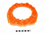 Shock absorber upper cushion, rear suspension., Código de product 1-12-090, Poliuretano, PU54i/K72/темно-оранжевый, Imagen №1