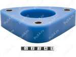 Front shock absorber strut spacer, 30 mm, Código de product 4-12-0203, Poliuretano, Полипропилен со втулками серый, Imagen №1