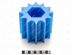 Шестерня большая, Código de product 33-01-1429, Poliuretano, PU54/M87/синий, Imagen №1