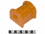 Buje del estabilizador, suspensión trasera, Código de product 1-01-1274, Poliuretano, PU54/M71/naranja, Imagen №1