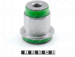 Lower control arm rear silent block, front suspension, pressed-in, Código de product 7-06-0221, Poliuretano, PU54/M80/verde, Imagen №1