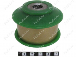 Lower control arm rear silent block, front suspension (sectional), Código de product 7-16-393, Poliuretano, Imagen №1