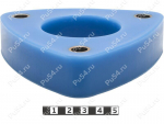 Front shock absorber strut spacer, 30 mm, Código de product 4-12-0253, Poliuretano, PU54/M87/azul, Imagen №1