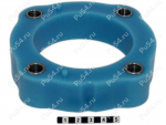 Front shock absorber strut spacer, 30 mm, Código de product 1-12-1703, Poliuretano, Полипропилен со втулками серый, Imagen №1