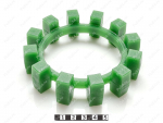 POLY-NORM 65 вставка муфты KTR, эластичная, Código de product 33-99-9063, Poliuretano, PU54i/K80/темно-зеленый, Imagen №1