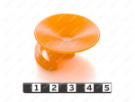 Sucker, 40 mm diameter, Código de product 75-01-011, Poliuretano, PU54i/K72/черный, Imagen №1